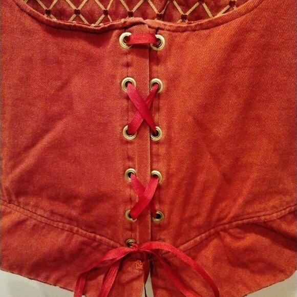 Reversible Corset tie Vest - Picture 2 of 5